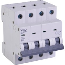 Meks 4VTB-4B63 Otomatik Sigorta 4,5ka B Tipi 4 Kutup 63A