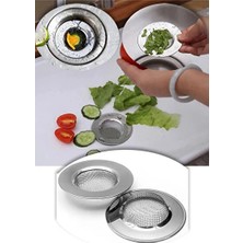 CATEKSSS 9 cm Paslanmaz Çelik Lavabo Süzgeci - Evye Süzgeci Çelik