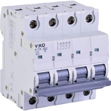 Meks 6VTB-4C25 Otomatik Sigorta 6ka C Tipi 4 Kutup 25A