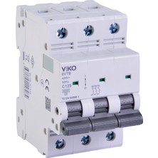 Meks 6VTB-3C125 Otomatik Sigorta 6ka C Tipi 3 Kutup 125A