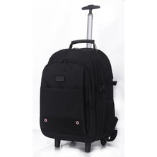 Meks Classone Vip Tekerlekli Trolley 17,3,15,6,14 Sırt Çantası - Siyah