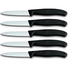 Meks Victorinox 6.7633.5 Soyma Bıçağı 5 Adet Tırtıklı Ağız 5 Li Farklı Renk 8cm