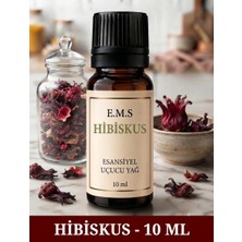 E.M.S HİBİSKUS Esansiyel Uçucu Yağ Buhurdanlık Yağı Difüzör Esansı Oda Kokusu Esansı MUM ESANSI 10 ML.