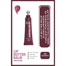 Meks Lip Butter Balm No: 08 Mulberry - Nemlendirici Parlatıcı Dudak Balmı