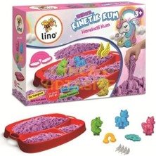 Lino Kinetik Kum Seti Unicorn 350 gr (Kum+Tepsi+ 6 Kalıp) LN-552