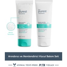 The Purest Solutions Arındırıcı& Nemlendirici Vücut Bakım Seti: Glikolik Asit Vücut Peelingi& Glikolik Asit Vücut Losyonu
