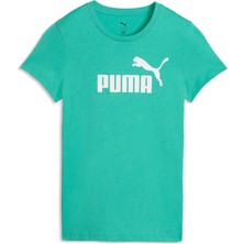 Puma Kadın / Kız Mavi Puma Ess No. 1 Logo Tee Mavi Kadın T-Shirt