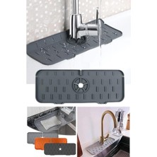 Meks Tezgah Sıçrama Musluk Altı Lavabo Tahliye Ped Sabunluk Mutfak Banyo