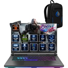 Asus Rog Strix G16 Amd Ryzen 9 8940HX 16 GB Ddr5 512 GB SSD Rtx 5080 16GB 16'' Wuxga IPS 165Hz Windows 11 Pro Oyuncu Dizüstü Bilgisayar G614PW-RV036RNP01