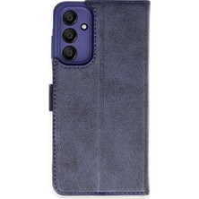 Renas Store Samsung Galaxy A35 5g Kılıf Trend S Plus Kapaklı Kılıf - Lacivert