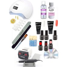 Meks Rosevelt Poly Gel Seti Yüksek Kalite Tam Set Strong Törpü ile PRA-1105858-6730