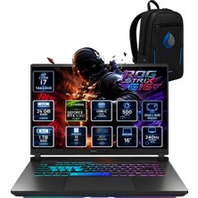 Asus Rog Strix G16 Intel Core I7-14650HX 24 GB Ddr5 1 Tb SSD Rtx 5060 8gb 16'' Wqxga Rog Nebula IPS 240Hz Windows 11 Pro Oyuncu Dizüstü Bilgisayar G615JMR-S5048RNP06