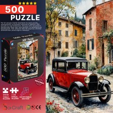 Soi Craft 500 Parça Puzzle Geçmişin Ayak Izleri Klasik Araba # 906