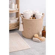 Karelim Home Çok Amaçlı Bohem Hasır Dekoratif Organizer Sepet Saksılık 30 × 25