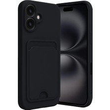 Renas Store Iphone 16 Kılıf Kelvin Kartvizitli Silikon - Siyah