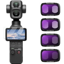 K&f Concept Dji Osmo Pocket 4p Için 4 Parça Nd Filtre Seti (Nd4, Nd8, ND16, ND32)