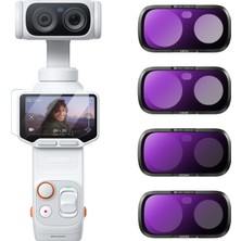K&f Concept INSTA360 Luna Ultra Için 4 Parça Nd Filtre Seti (Nd4, Nd8, ND16, ND32)
