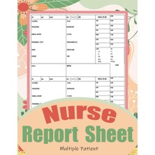Meks Two Patient Nurse Report Sheet Notebook: Simple Full Patient Assessment: Great Nursing Report Templ