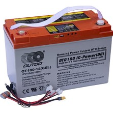 Outdo 100 Amper Jel Akü  A-Plus Ekranlı Port Çıkışlı Ds Deep Cycle Vrla Gel/a