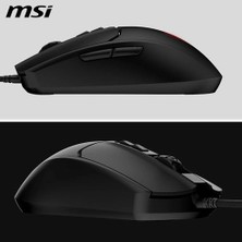 Msı Gg Forge GM100 Gamıng Mouse Max 6400 Dpı 108GR 1,5m Kablo Optık Sensor Mıcro Swıtch Rgb LED Oyuncu Faresı