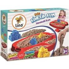 Lino Kinetik Kum Seti  Kale Temalı (350GR Kum + Tepsi + 4 Kalıp) LN-551