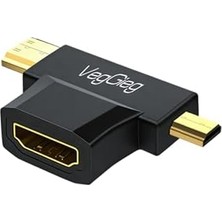 Mini Hdmı/micro HDMI Erkek To HDMI Dişi Dönüştürücü Adaptör