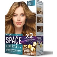 Space Infınıty Set Saç Boyası 7.3 Fındık Kabuğu