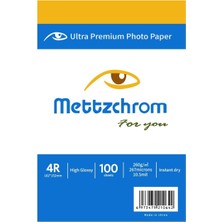 Meks 260GR 10X15CM Ultra Parlak Fotoğraf Kağıdı 100 Sayfa