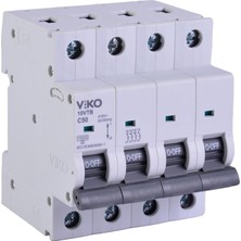 Meks 10VTB-4C50 Otomatik Sigorta 10KA C Tipi 4 Kutup 50A
