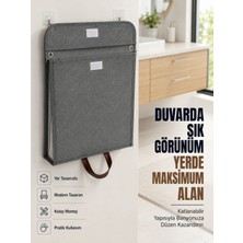 Marsilyan Katlanır Duvar Askılı Çamaşır Sepeti Geniş Iç Hacimli Banyo Düzenleyici