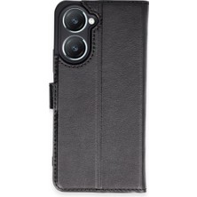 Renas Store Vivo Y18 Kılıf Trend S Plus Kapaklı Kılıf - Siyah