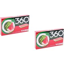 Meks Vivident 360 Karpuz Aromalı Şekersiz-Tatlandırıcılı Şerit Sakız 33G (2 Adet)