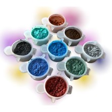 Meks 9 Adet Boyası Reçine Toz Pigment Seti Şeffaf Reçine Pigment Set