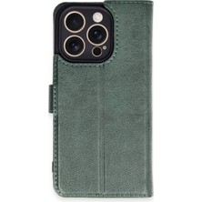 Renas Store Iphone 16 Pro Kılıf Trend S Plus Kapaklı Kılıf - Yeşil