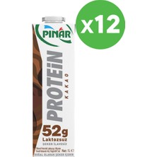 Pınar Protein Süt Kakaolu 1 L x 12 Adet