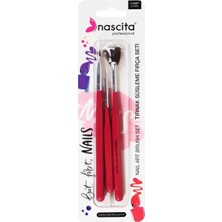 Nail Art Tırnak Süsleme Fırça Seti 3'lü - 06