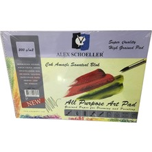 Meks Alex Schoeller A.SPR.RSM.200.35 35X50 200 gr Çok Amaçli Resi̇m Defteri̇, Standart ALX-892