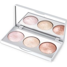 Meks Strobing Highlighter Palette, Kahve, Yüksek Işıltı Etkili