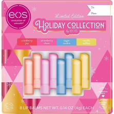 Meks Eos Lip Balm Holiday Dudak Balsamı Çeşit Paketi 8 Adet