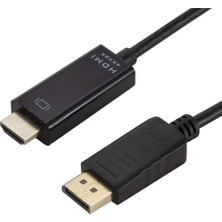Meks 1.8 Metre Display Port To Kablo V1.1 Display HDMI Display HDMI Kablo