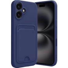 Renas Store Iphone 16 Kılıf Kelvin Kartvizitli Silikon - Lacivert