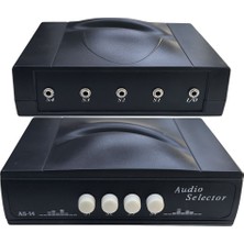 Keepro Audio Selector 4 Port Audio Ses Switch Manuel Anahtarlı Seçmeli Adaptör