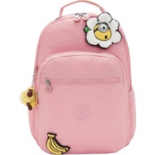 Kipling Seoul Lap Minions Large Sırt Çantası Pink Daisy KI85551MI
