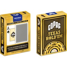 Meks Copag Texas Hold'em Gold Endeks Oyun Kartları, Siyah
