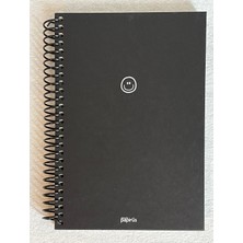 Colornote Papirüs Mini Serisi Çizgili Defter, Spiralli, Sert Kapaklı, 16 x 23 Cm, 100 Yaprak (Ön Kapakta Gülen Yüz Çizimli)