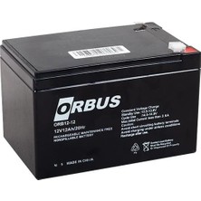 Orbus ORB12-12 12 Volt 12 Amper Kuru Akü