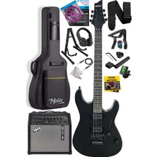 Hype Store GRX-300-50-AMP Profesyonel Elektro Gitar Seti 50 Watt Gainli Şarjlı Bluetooth'lu Amfi ve Full