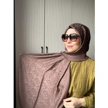 Noura Scarf Elisa Şal Koyu Vizon