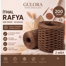 Gulora G-43 Kahve Ithal Rafya Ip 2 Adet