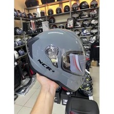 Ncr Kask M70 Kapalı Çeneli E-Ce Belgeli Nardo Gri